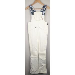 Perfect Moment Isola Racing Ski Pants Bib w/ Stripes Snow White/Navy S
